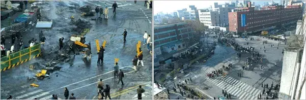 청계천 복원 당시에는 주변 상인들의 반대도 컸다. 사진=서울시시설관리공단 홈페이지