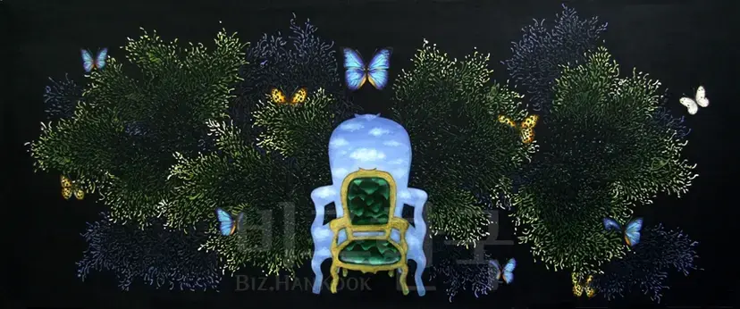 解皮-Happy(2011), 130x54cm, acrylic.