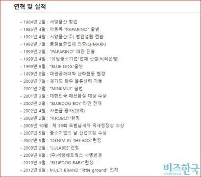 서양네트웍스 연혁. 사진=서양네트웍스 기업정보 캡처