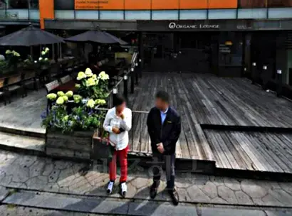 다음 로드뷰 서비스 미승빌딩 앞 사진 캡쳐.