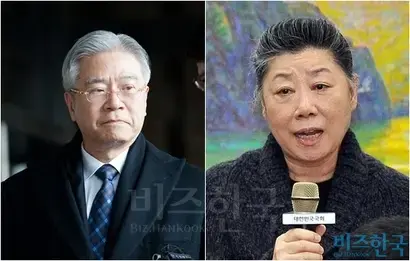 현재현 전 동양그룹 회장(왼쪽)과 부인 이혜경 전 동양그룹 부회장 부부. 사진=비즈한국DB