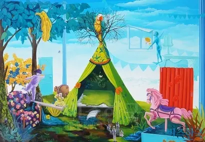 가장의 공간(2013), 130.3x193.9cm, 캔버스에 오일.