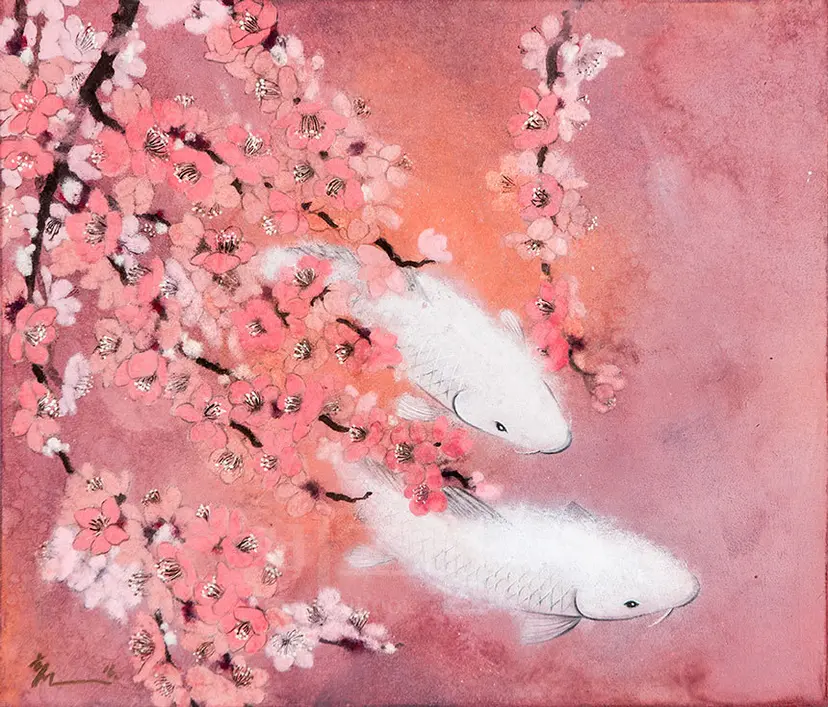 자연으로의 초대(2016), 35x45cm, 광목에 채색.
