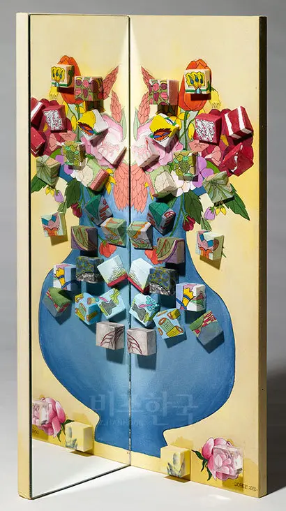 남겨진 이야기: 55x45cm, 장지에 채색, 2015년