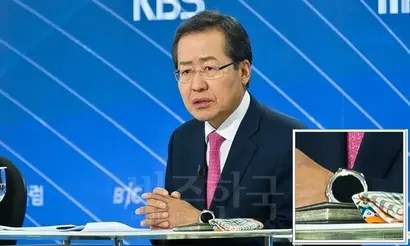 4월 26일 서울 세종문화회관에서 열린 한국방송기자클럽 초청토론회에 참석한 홍준표 자유한국당 대선후보. 사진=최준필 기자