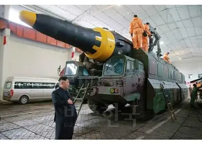 화성12호. 사진=KCNA