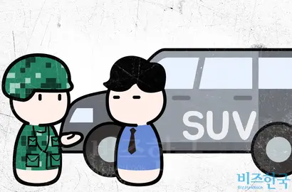 전쟁이 발발하면 민간인 소유의 SUV 차량을 국가가 징발한다는 소문이 인터넷상에서 떠돌고 있다. ‘비즈한국’이 관련 법안을 검토하고 국토교통부와 국방부에 직접 확인해봤다. 그래픽=이세윤 디자이너