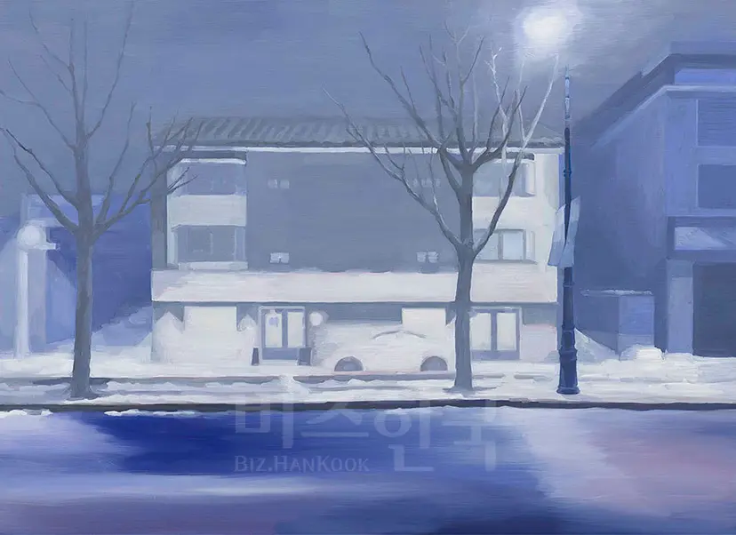 분홍잔상 72.7x53cm, 캔버스에 유화, 2015년