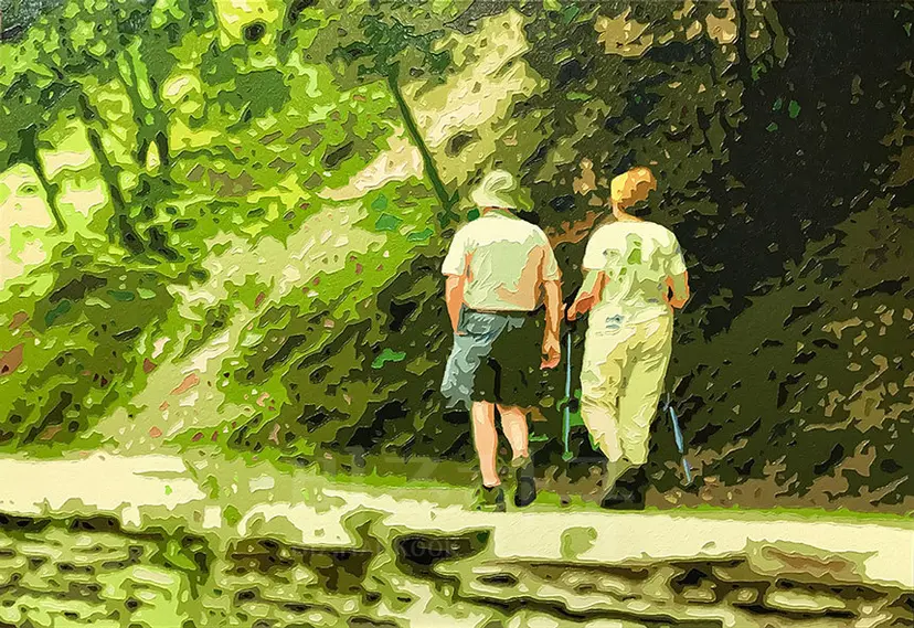 The Lovers: 116x80.3cm, 캔버스에 유화, 2017년