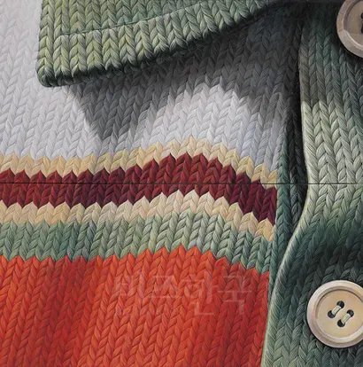 woolscape-pattern: 90×45cm(2연판), 캔버스에 유화, 2004년