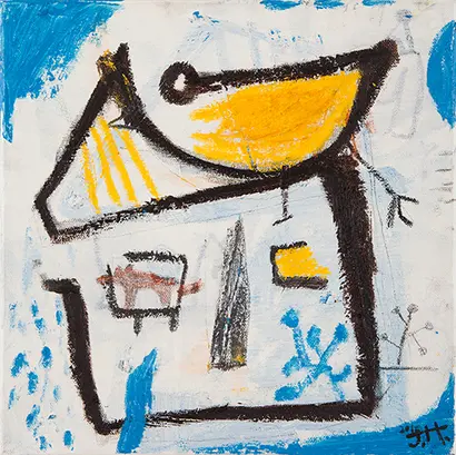 draw without drawing 78: 27x27cm, oil bar, conte, acrylic color, pencil, oil pastel on canvas, 2015년
