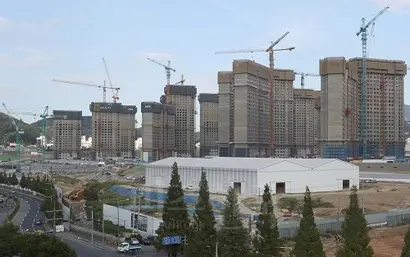 대규모 아파트 단지로 개발 중인 경남 창원시 의창구 중동 옛 육군 39사단 부지 전경. 사진=연합뉴스