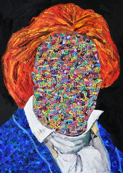 불꽃의 베토벤: 65.1x90.9cm Oil on canvas 2017