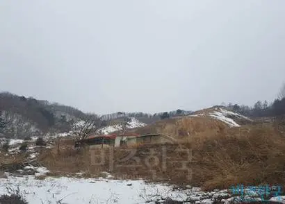 최순실 씨와 정유라 씨가 공동 소유한 강원도 평창 소재의 목장부지 초입에는 폐가가 있다.  사진=유시혁 기자