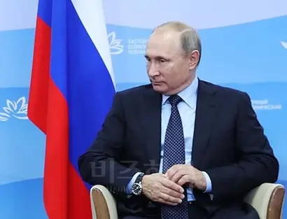 지난해 7월 독일 함부르크 G20에 참석한 블라디미르 푸틴 러시아 대통령. 사진=청와대 제공