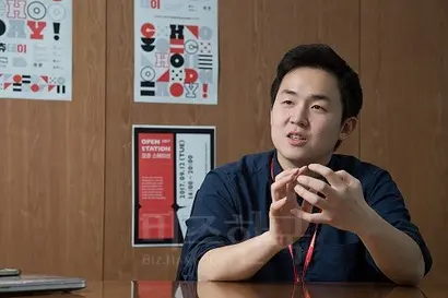 인터뷰 중인 박경호 ‘스튜디오링크(StudioLinK)’ 대표. 사진=이종현 기자