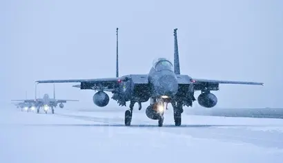 알래스카 레드 플래그 훈련에 투입중인 한국 공군 F-15K. 사진=pacaf.af.mil
