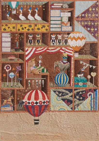 월리를 찾아라2: 36.5x51.5cm 패널에 마, 황토, 석채 2011