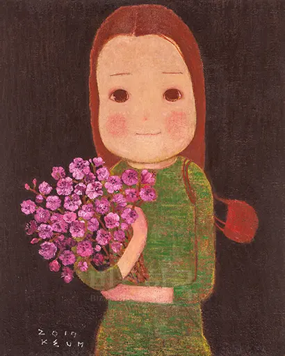 First love(2): 72.7x90cm Oil on canvas 2017