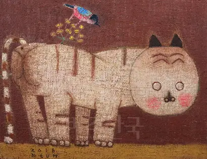 대길오오-봄: 53x40.9cm Oil on canvas 2018