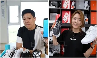 김주형 디파인드 대표(왼쪽), 이선용 퍼핏 대표(오른쪽). 두 기업은 발 사이즈를 측정해 꼭 맞는 신발을 추천해주는 서비스를 제공한다. 사진=이종현·박정훈 기자
