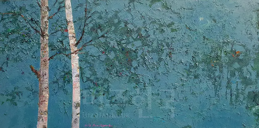 숲이야기: 91x65.2cm 혼합재료 2018