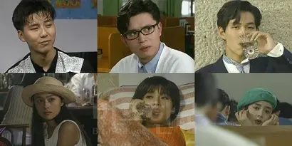 손지창과 김민종은 남성 듀오 ‘더 블루’​로도 활약해 인기였다. 신인 이정재는 이 작품으로 소녀팬들의 눈도장을 확실히 찍었고, 우희진은 전국 남성들의 이상형으로 떠올랐다. ‘까만콩’​ 이본과 개성 강한 이지은은 청순한 우희진과 대비되는 매력으로 어필했다. 사진=드라마 캡처