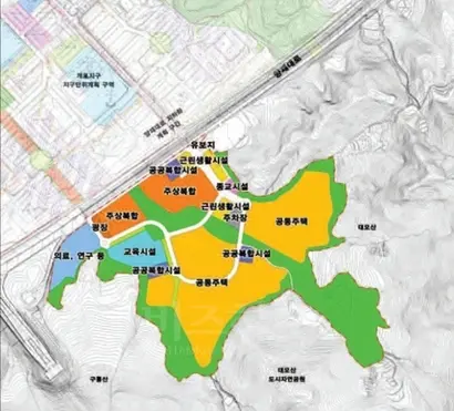 ‘개포 구룡마을 도시개발사업’ 개발계획 결정도. 사진=서울시보