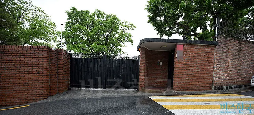 이재용 삼성 부회장의 한남동 단독주택이 철거되기 전 외부 모습. 사진=이종현 기자