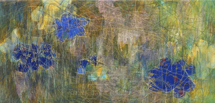 inbetween 0707: 33x68cm Sewing on the Korean paper 2017