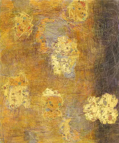 inbetween 0580: 72.7x60.6cm Sewing on the Korean paper 2018