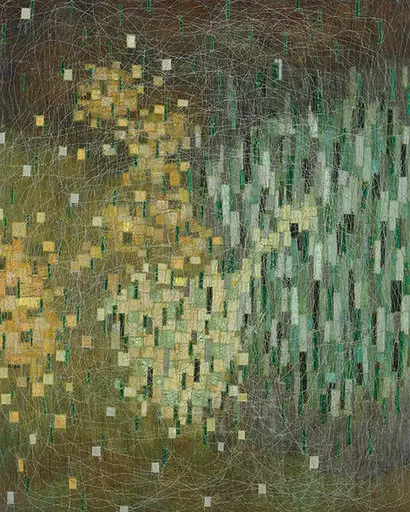 inbetween 1201: 130x162cm sewing on the Korean paper 2018