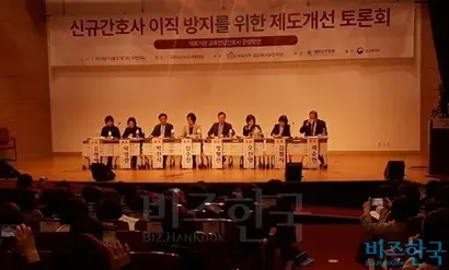지난 27일 국회 의원회관에서 열린 ‘신규 간호사 이직 방지를 위한 제도개선 토론회’에서 참석자들은 신규 간호사 교육 체계를 공고히 해야 한다고 주장했다. 사진=김명선 기자