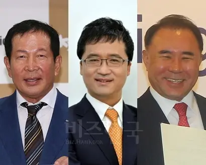 치킨 시장은 ‘빅3’가 꽉 잡고 있다. 왼쪽부터 권원강 교촌에프엔비 회장, 박현종 비에이치씨(BHC) 회장, 윤홍근 제너시스비비큐(BBQ)회장이다. 사진=연합뉴스·각 사