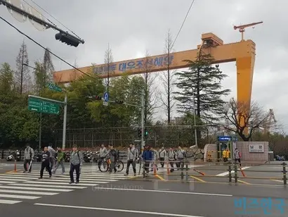 대우조선해양의 거제 옥포조선소 전경. 사진=박현광 기자