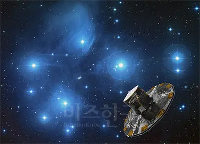 가이아는 앞선 거리 논란의 종지부를 찍기 위해 플레이아데스까지의 거리를 다시 측정했다. 사진=ESA/ATG medialab·NASA/ESA/AURA/Caltech
