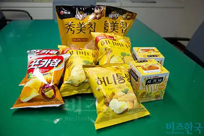 허니버터칩은 초기 품절로 인해 경쟁 제품들이 반사이익을 봤다. 사진=이종현 기자