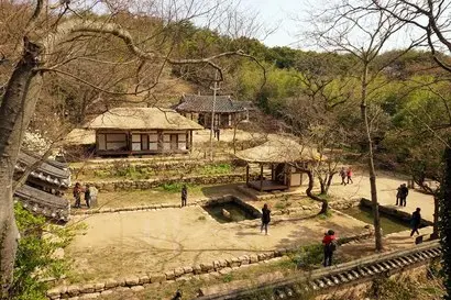 강진다원과 이웃한 백운동원림은 조선 중기의 선비 이담로가 은거했던 별서정원이다. 사진=구완회 제공