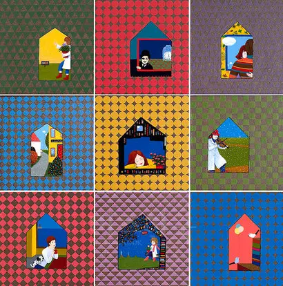 Time in a bottle-Happiness: 29.5x29.5cm(x9) 혼합재료 2019