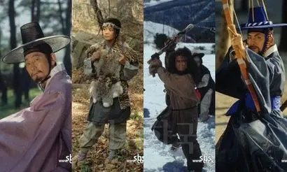 각기 재능과 개성을 자랑하는 청석골 패거리에서도 눈에 띄는 인물들이 있다. 모사꾼인 서림은 훗날 임꺽정과 함께 실록에 기록된 인물로, 꾀가 뛰어나지만 결국 임꺽정을 배신한다. 임꺽정의 아내 운총은 여자지만 백두산에서 곰과 호랑이를 잡는 천둥벌거숭이 캐릭터로 눈길을 끌었다. 개인적으로 형제 중에선 쇠도리깨를 거침없이 내두르는 곽오주와 신궁의 솜씨를 보인 이봉학이 특히 뇌리에 남았다. 사진=SBS 홈페이지