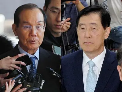 이학수 전 부회장(왼쪽)과 최지성 전 부회장. 사진=연합뉴스·비즈한국DB