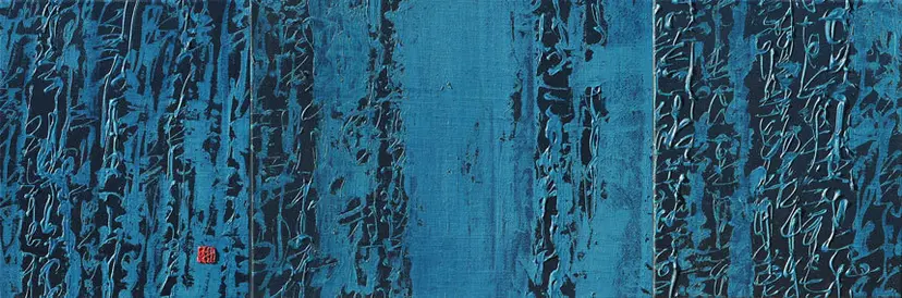 선율: 90x30cm Acrylic on canvas 2015