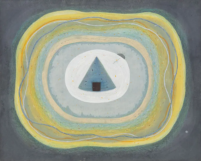 붙잡아 두는 것: 268.2×130.3cm 장지에 혼합재료 2019