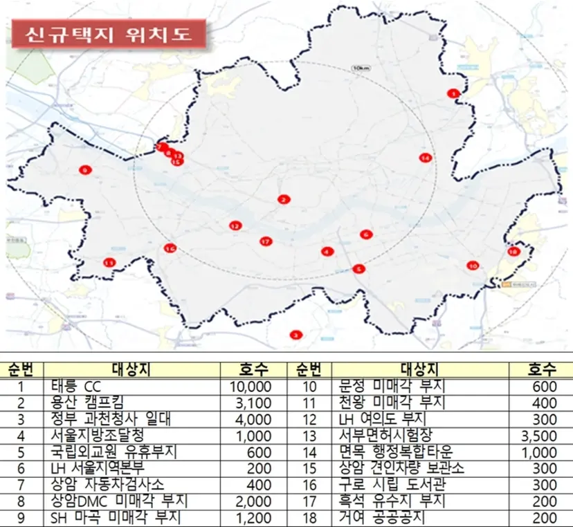 8.4 대책 신규택지 위치도. 자료=국토교통부
