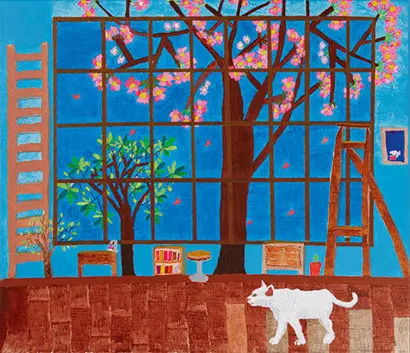 김기정 작, 전망 좋은 방: 530×455cm Acrylic on canvas 2020. 사진=비채아트뮤지엄 제공