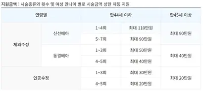 난임 부부 시술 지원은 올해부터 금액과 대상이 늘었다.