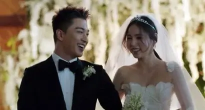 2018년 2월 결혼한 태양·민효린 부부. 사진=YG엔터테인먼트