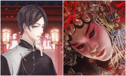 ‘샤이닝 니키’의 진의. 꽃미남 대배우지만 학대가 난무하는 훈련을 거쳐 대배우로 성장하는 캐릭터로 ‘​패왕별희’의 등장 인물과 부분적으로 겹친다. 사진=’샤이닝 니키’ 스크린샷 캡처