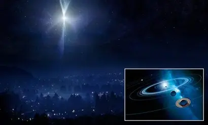 천문학자 케플러는 베들레헴의 별의 정체가 그 당시 하늘에서 벌어진 목성과 토성의 대근접 현상이었을 것이라 추측했다. 이미지=science photo library RM