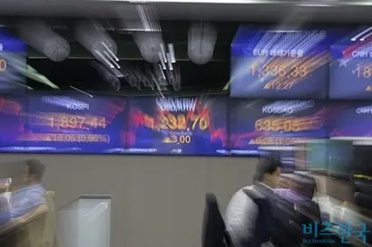 스톡옵션의 단점으로는 주가 폭등으로 스톡옵션을 행사한 임직원이 일시에 퇴사해 버리거나 경영자들이 단기성과에 집착하게 된다는 점이 있다. 서울 을지로 KEB하나은행 외환딜링룸에 코스피 종합주가·코스닥 주가· 환율 등이 전광판에 표시된 모습. 사진=이종현 기자